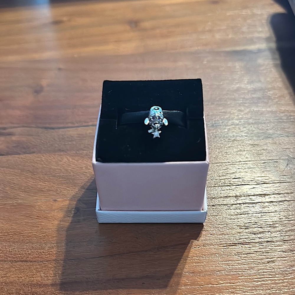 Pandora Space Rocket Charm